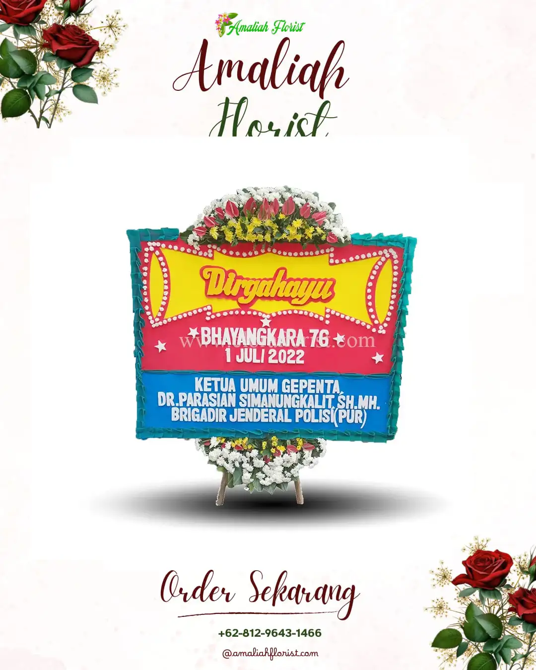 Papan Bunga HUT Ulang Tahun Larangankulon